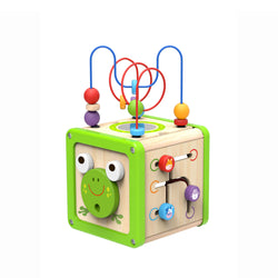Wooden Activity Cube