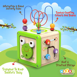 Wooden Activity Cube