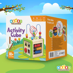 Wooden Activity Cube