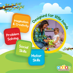 Wooden Activity Cube