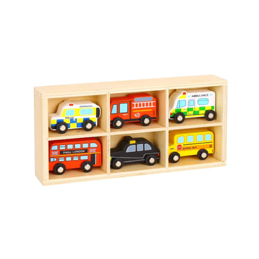 Wooden Toy Car Set